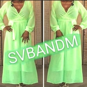 🆕 Chiffon NEON MAXI DRESS